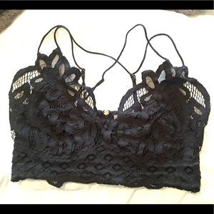 Free people black bralette